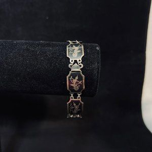 Vintage Siam Goddess Sterling Silver Bracelet (5000)
